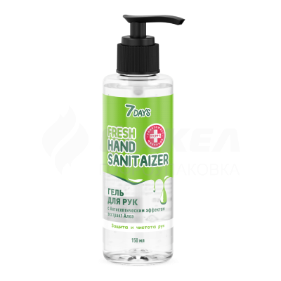 7Days Антисептик для рук  Fresh Hand Sanitaizer с экстрактом Алоэ (150 мл)