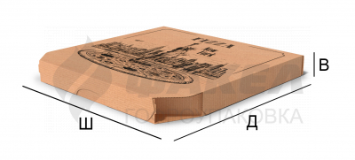 Коробка для пиццы на толстом тесте NEW YORK
