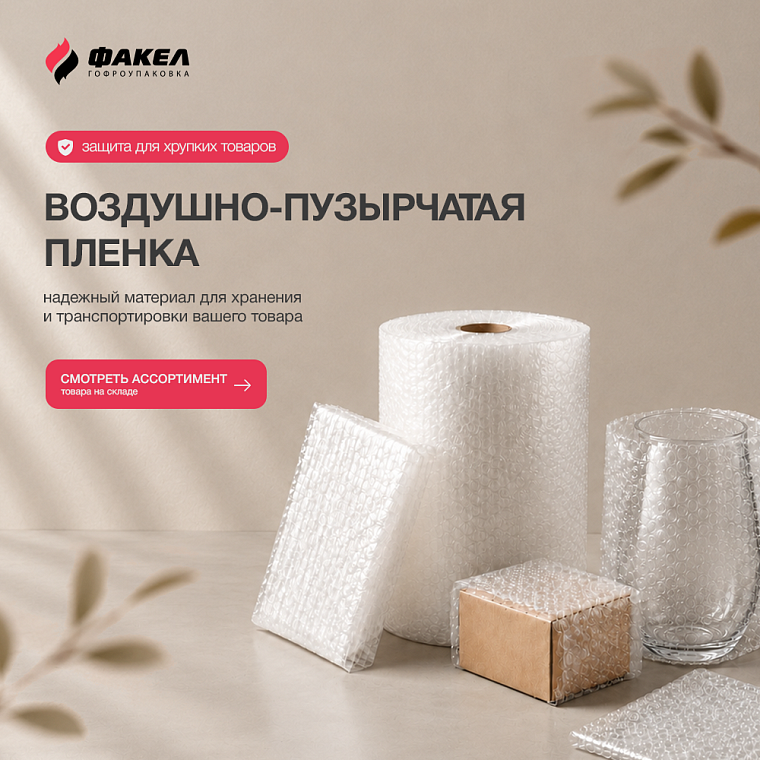 ВОЗДУШНО-ПУЗЫРЧАТАЯ ПЛЕНКА 